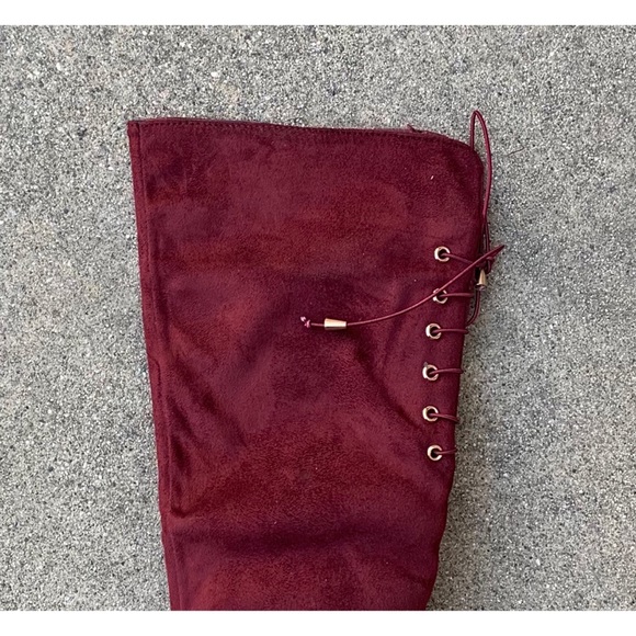 Top Moda Kids Knee High Micro Suede Boots - Picture 4 of 4